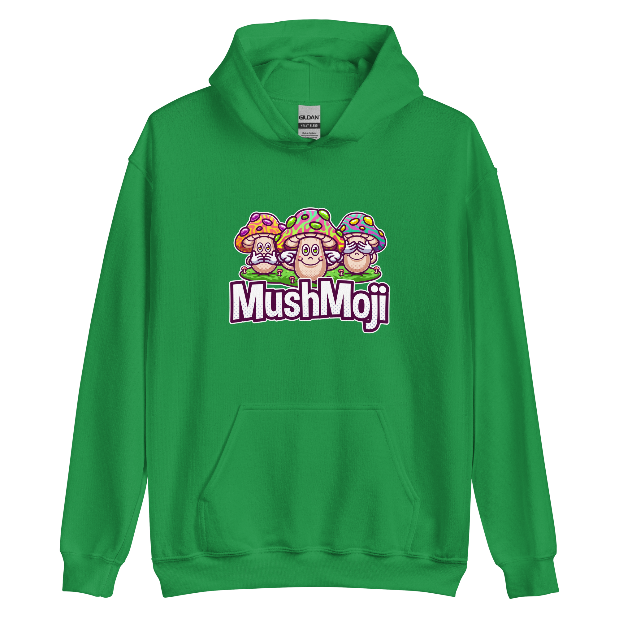 mushmoji hoodie green